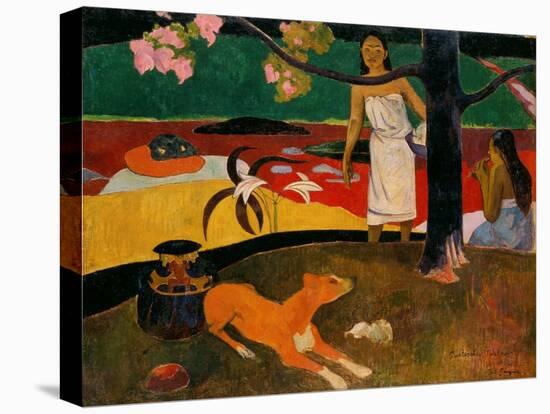 Tahitian Pastorale, 1895-Paul Gauguin-Stretched Canvas