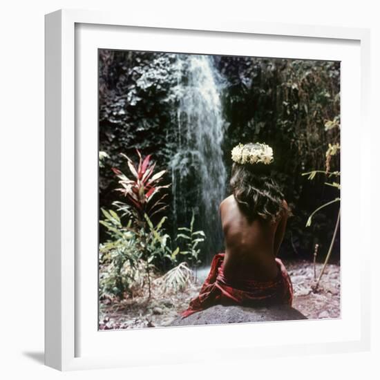 Tahitian Vahiné Girl-null-Framed Photographic Print