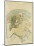 Tahitian Woman with Evil Spirit-Paul Gauguin-Mounted Giclee Print