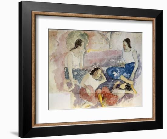 Tahitian Women, from Noa Noa, Voyage a Tahiti, Published 1926-Paul Gauguin-Framed Giclee Print