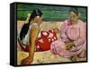 Tahitian Women on the Beach, 1891-Paul Gauguin-Framed Stretched Canvas