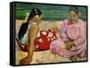 Tahitian Women on the Beach, 1891-Paul Gauguin-Framed Stretched Canvas