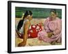 Tahitian Women on the Beach, 1891-Paul Gauguin-Framed Giclee Print