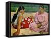 Tahitian Women on the Beach, 1891-Paul Gauguin-Framed Stretched Canvas