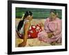 Tahitian Women on the Beach, 1891-Paul Gauguin-Framed Giclee Print