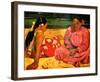 Tahitian Women on the Beach-Paul Gauguin-Framed Giclee Print