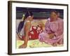 Tahitian Women (On the Beach)-Paul Gauguin-Framed Giclee Print