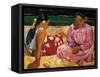 Tahitian Women-Paul Gauguin-Framed Stretched Canvas