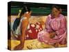 Tahitian Women-Paul Gauguin-Stretched Canvas