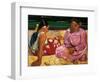 Tahitian Women-Paul Gauguin-Framed Art Print