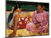 Tahitian Women-Paul Gauguin-Mounted Art Print