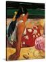 Tahitian Women-Paul Gauguin-Stretched Canvas