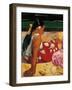 Tahitian Women-Paul Gauguin-Framed Art Print
