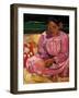 Tahitian Women-Paul Gauguin-Framed Art Print