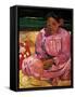 Tahitian Women-Paul Gauguin-Framed Stretched Canvas