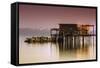 Tahoe Pier-Vincent James-Framed Stretched Canvas