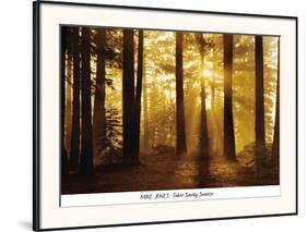Tahoe Smoky Sunrise-Mike Jones-Framed Art Print