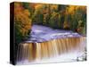 Tahquamenon Falls in Autumn-Joseph Sohm-Stretched Canvas