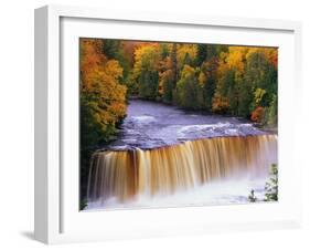 Tahquamenon Falls in Autumn-Joseph Sohm-Framed Photographic Print