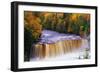 Tahquamenon Falls in Autumn-Joseph Sohm-Framed Photographic Print