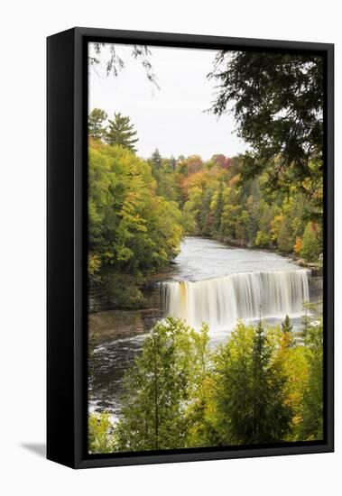 Tahquamenon Falls in Fall, Chippewa County, Mi-Richard and Susan Day-Framed Stretched Canvas