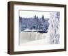 Tahquamenon Falls in Snow-Jim Zuckerman-Framed Photographic Print