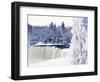 Tahquamenon Falls in Snow-Jim Zuckerman-Framed Photographic Print