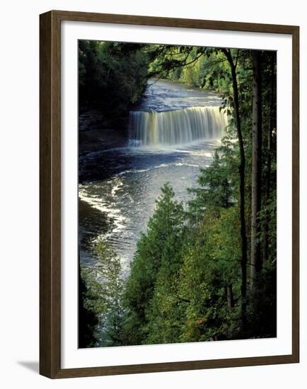 Tahquamenon Falls, Tahquamenon Falls State Park, Michigan, USA-Claudia Adams-Framed Premium Photographic Print