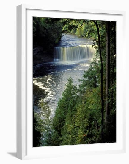 Tahquamenon Falls, Tahquamenon Falls State Park, Michigan, USA-Claudia Adams-Framed Premium Photographic Print