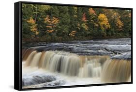 Tahquamenon Falls, Tahquamenon Falls State Park, Whitefish, Michigan.-Adam Jones-Framed Stretched Canvas