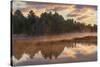 Tahquamenon River at sunrise, Paradise, Michigan.-Adam Jones-Stretched Canvas