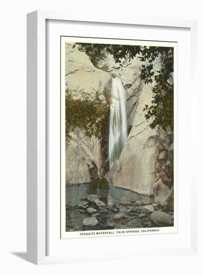 Tahquitz Waterfall, Palm Springs, California-null-Framed Art Print