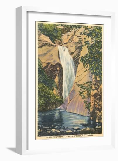 Tahquitz Waterfall, Palm Springs-null-Framed Art Print