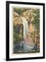 Tahquitz Waterfall, Palm Springs-null-Framed Art Print