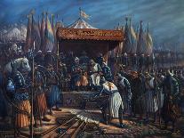 Richard the Lionheart, 1157-99 King of England, Surrendering to Saladin-Tahssin-Laminated Giclee Print