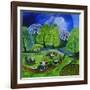 Tai Chi in the Park (2009)-Lisa Graa Jensen-Framed Giclee Print