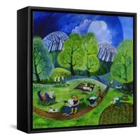 Tai Chi in the Park (2009)-Lisa Graa Jensen-Framed Stretched Canvas
