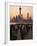 Tai-Chi on the Bund, Oriental Pearl TV Tower and High Rises, Shanghai, China-Keren Su-Framed Photographic Print