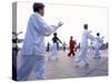 Tai Chi on the Bund, Shanghai, China-Gavin Hellier-Stretched Canvas