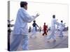 Tai Chi on the Bund, Shanghai, China-Gavin Hellier-Stretched Canvas