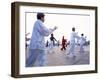 Tai Chi on the Bund, Shanghai, China-Gavin Hellier-Framed Photographic Print