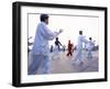 Tai Chi on the Bund, Shanghai, China-Gavin Hellier-Framed Photographic Print