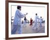 Tai Chi on the Bund, Shanghai, China-Gavin Hellier-Framed Photographic Print