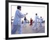 Tai Chi on the Bund, Shanghai, China-Gavin Hellier-Framed Photographic Print