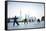 Tai Chi on the Bund (With Pudong Skyline Behind), Shanghai, China-Jon Arnold-Framed Stretched Canvas