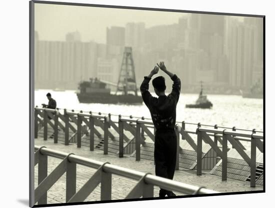 Tai Chi Practiced Along Victoria Harbor, Hk, China-Jeffrey Rotman-Mounted Photographic Print