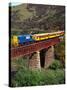 Taieri Gorge Train, near Dunedin, Otago, New Zealand-David Wall-Stretched Canvas