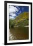 Taieri River and Taieri Gorge Train, South Island, New Zealand-David Wall-Framed Photographic Print