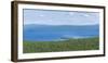 Taiga and Hovsgol Lake seen from above, Hovsgol province, Mongolia, Central Asia, Asia-Francesco Vaninetti-Framed Photographic Print