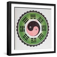 Taijitu, Traditional Symbol Representing the Principles of Yin and Yang-null-Framed Premium Giclee Print